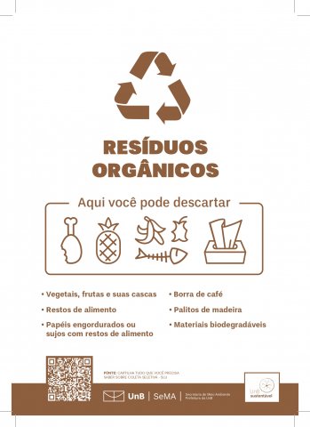 cartaz resduos orgnicos com marca de corte